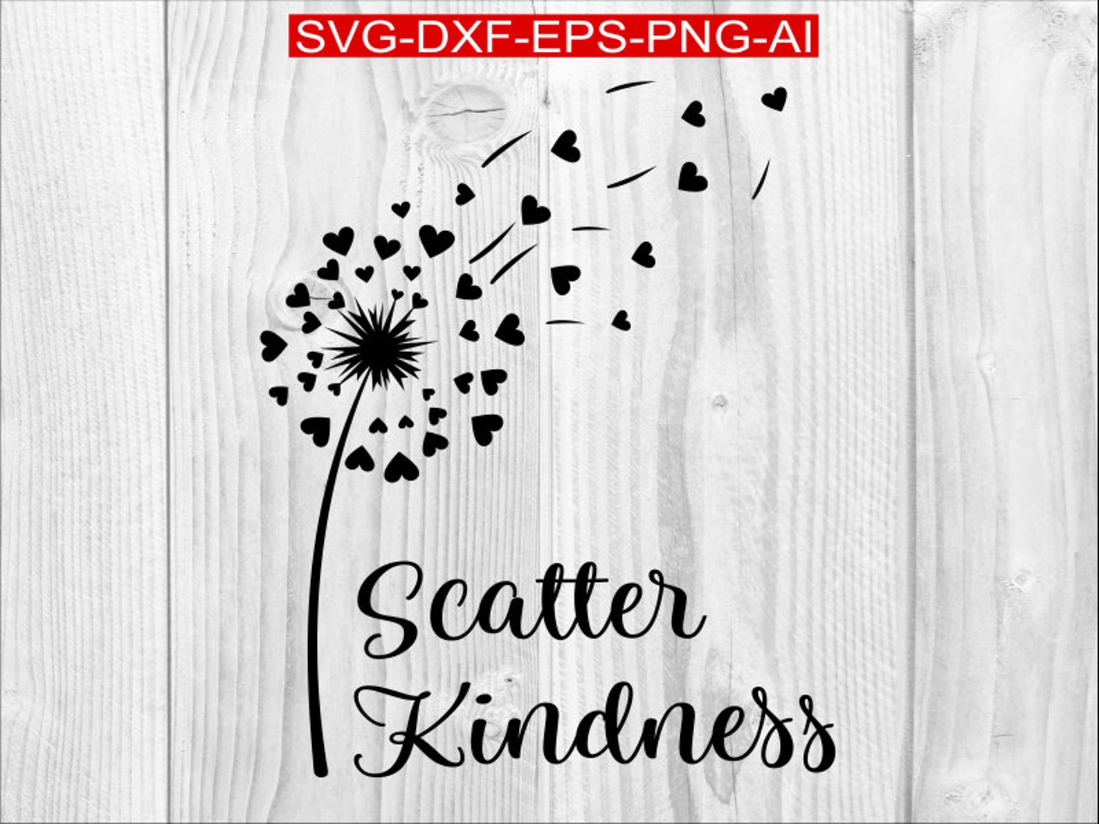 Scatter kindness svgScatter kindness dandelion svgBe kind | Etsy