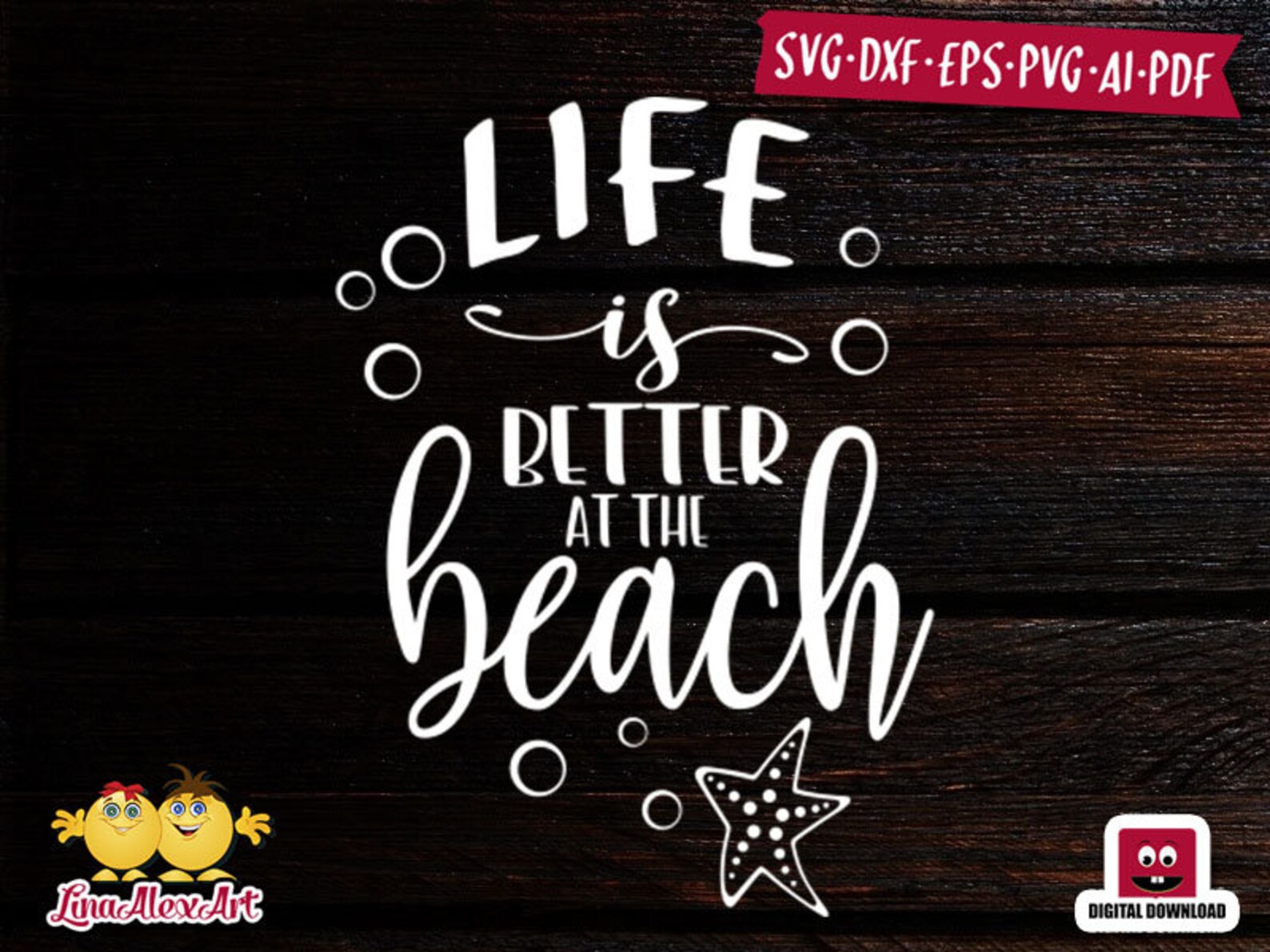 Life is Better at The Beach SVG Summer SVG Cricut Cut Files | Etsy