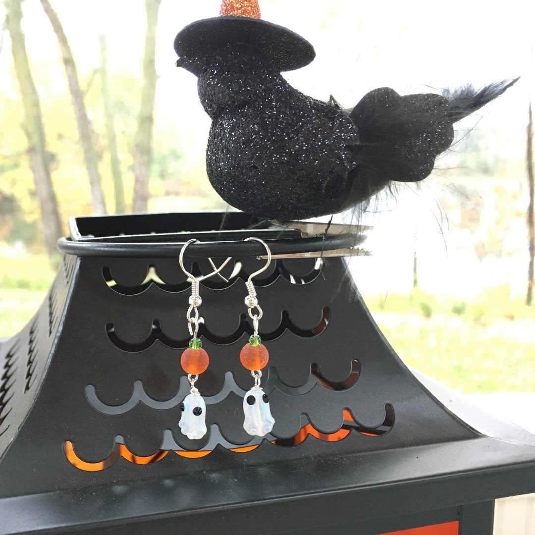 Boucles D'oreilles Halloween Couteau Sang + Collier Gouttes - Accessoire Déguisement Sorcière Vampire - 9