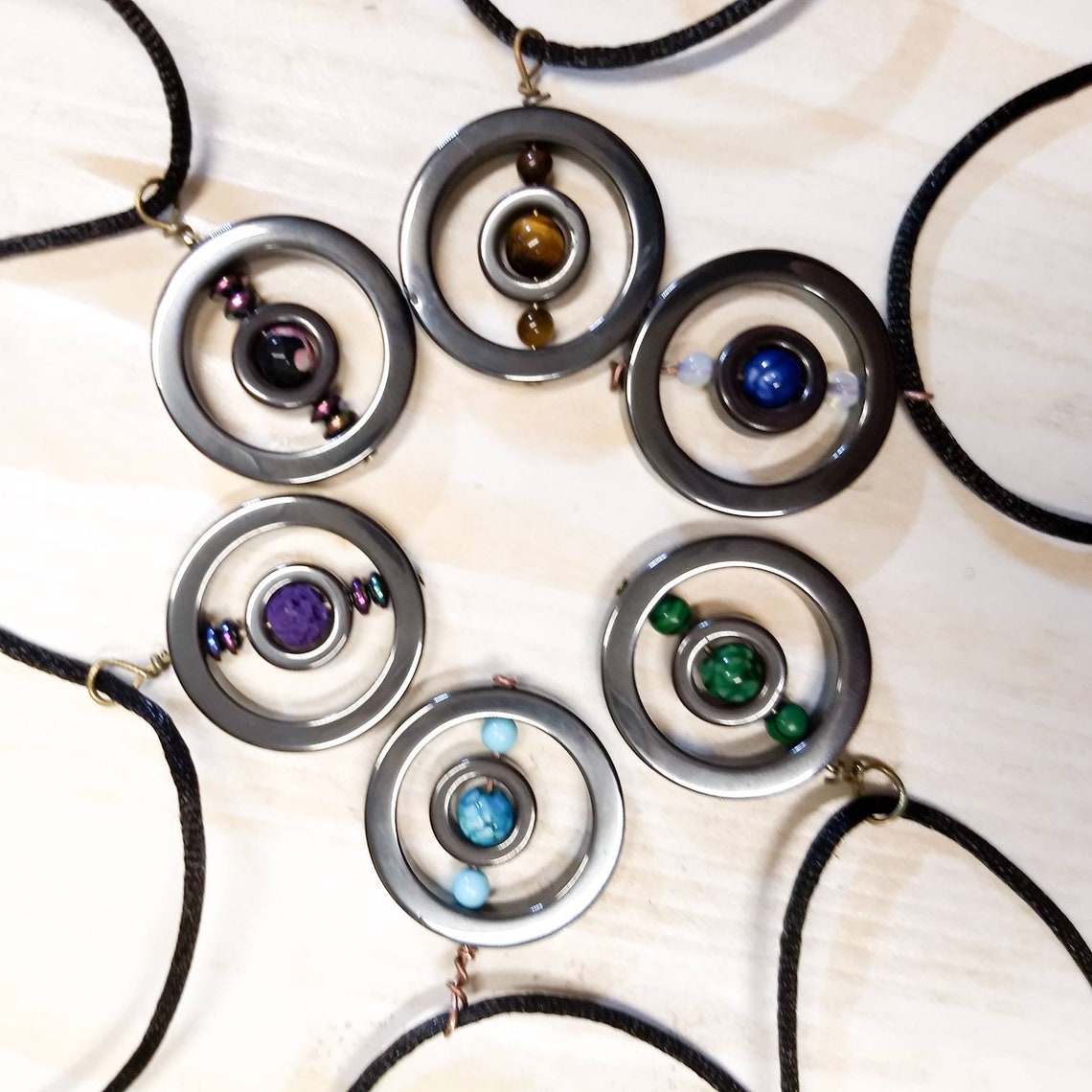 Fidget Spinner Necklace for Women Spinning Necklace for Etsy