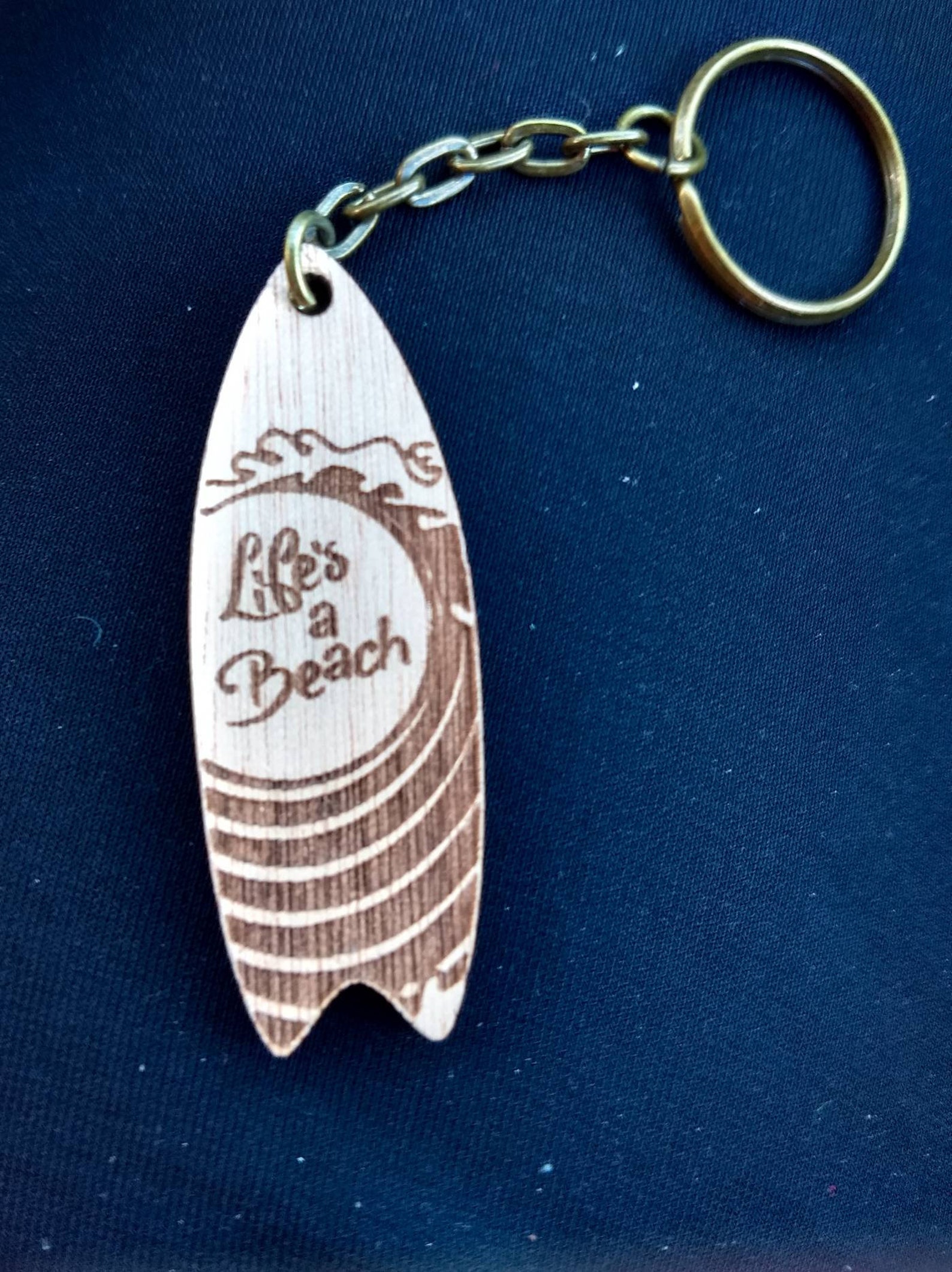 Surfboard keychain wooden surf board key chain gift for surf Etsy