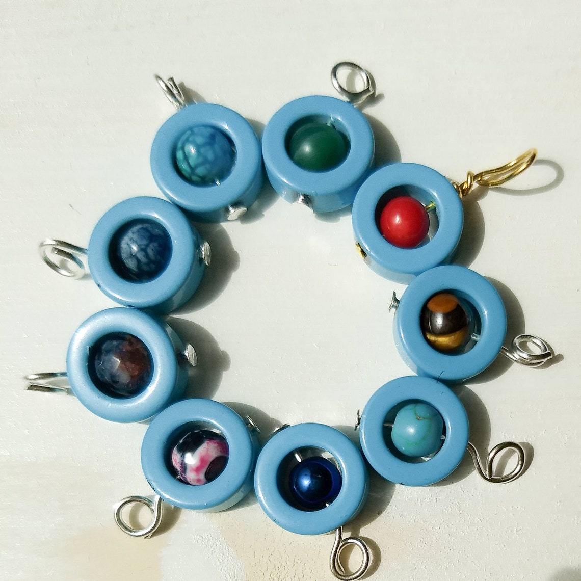 Anxiety Fidget necklace for women spinning necklace for Etsy