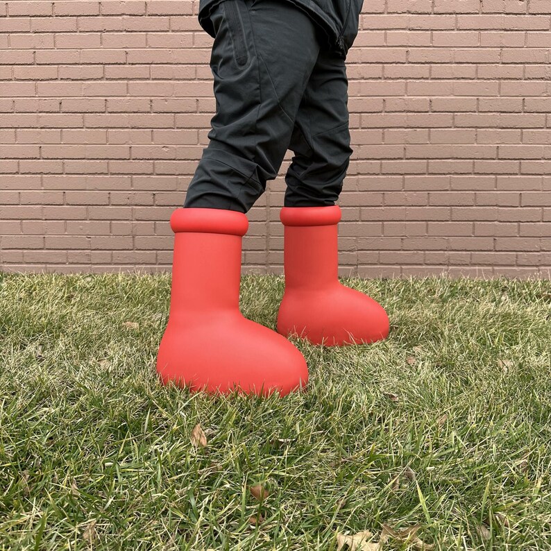 Cartoon Boots Astro Boy Shoes Big Red Boot Astro Boy Boots - Etsy Canada