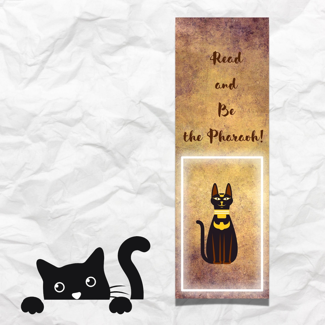 Set of 3 Printable Cat Bookmarks, Egyptian Bastet Cat With ...