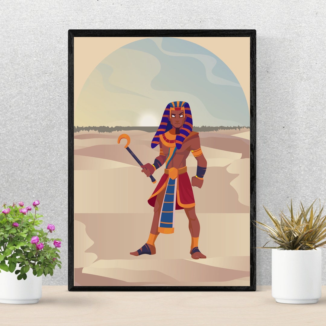 Set of 3 Egyptian Art Print, Wall Decor. Egyptian Gods, Egyptology