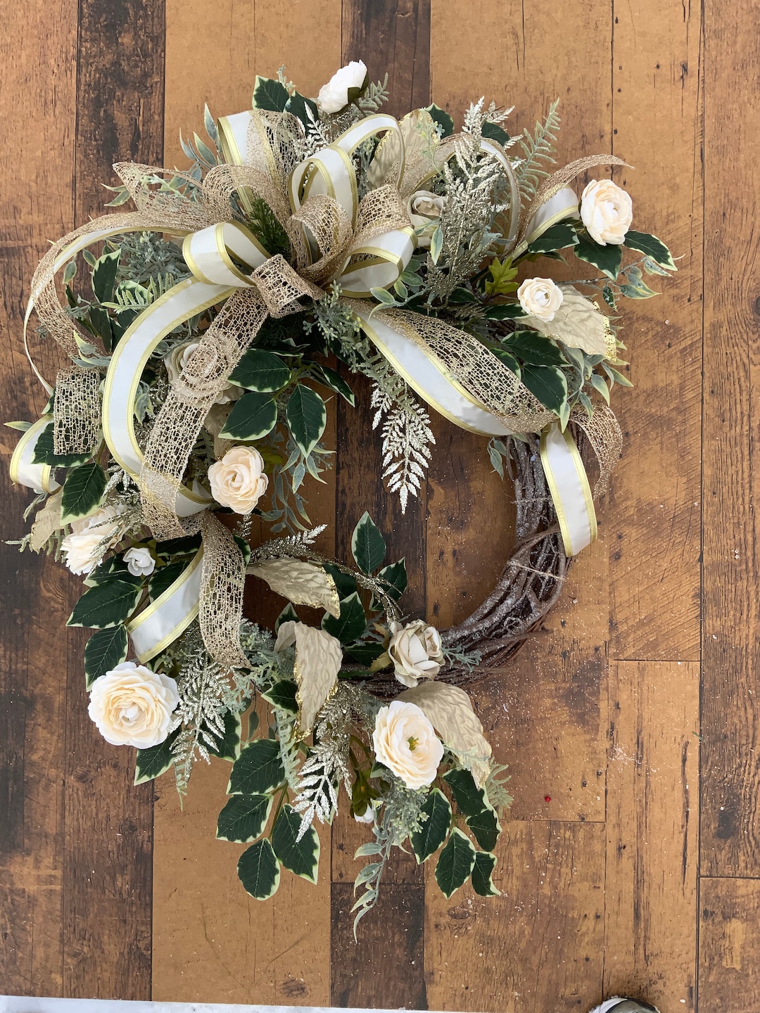 wreath bouquet 01 フラワーリース ホワイト ベージュ il_1080xN.3631359595_jjt3.jpg