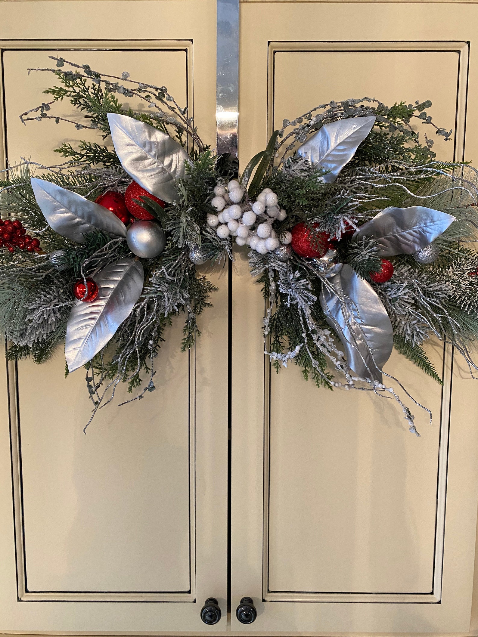 Corner Xmas Swag Xmas Corner Swag for Mirror Xmas Swag for Etsy