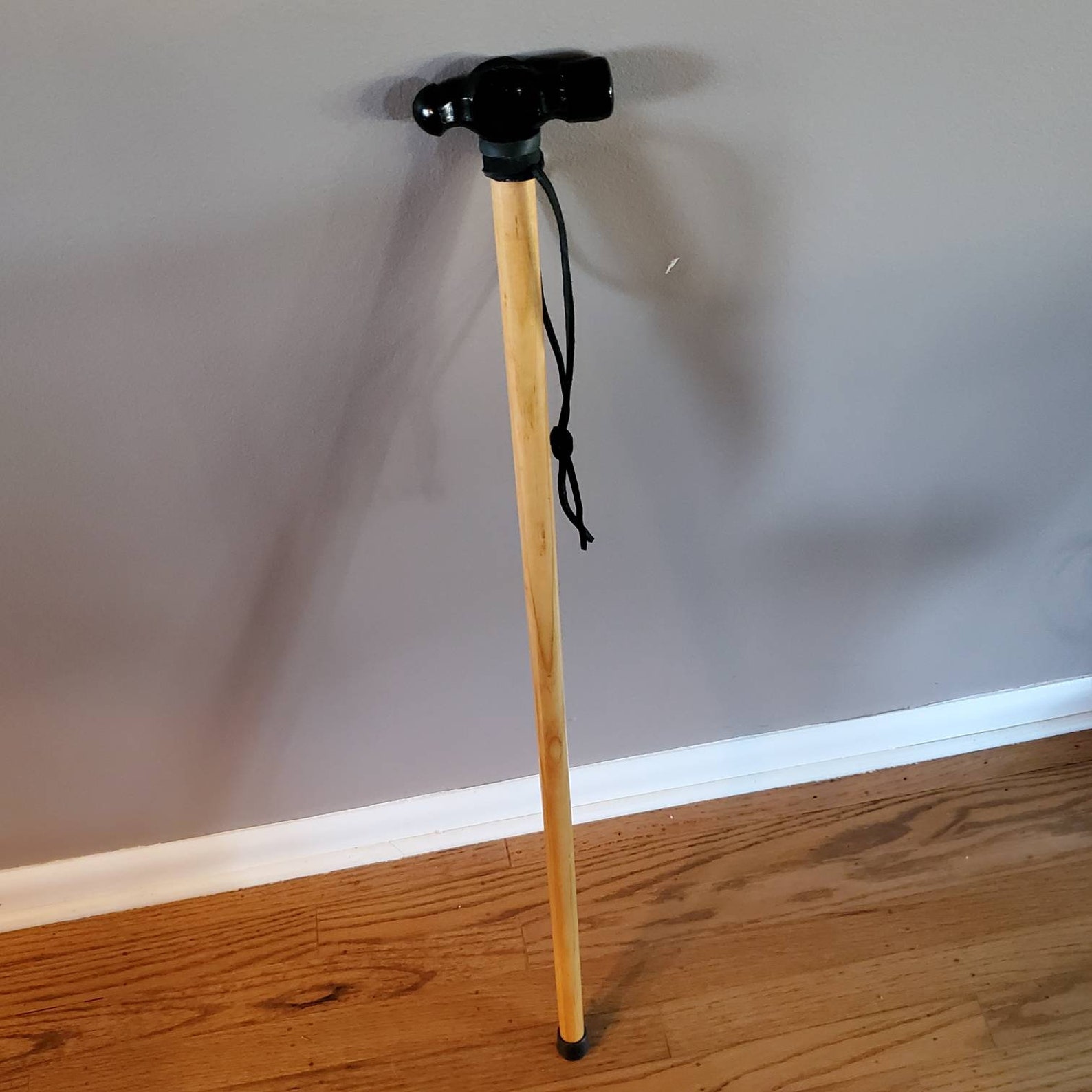 Ball Pein / Ball Peen Hammer Handle Walking Stick / Cane FREE Etsy