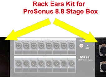 Presonus-compatible NSB 8.8 Stage Box Rack Ears Kit – 3U, PLA Plus