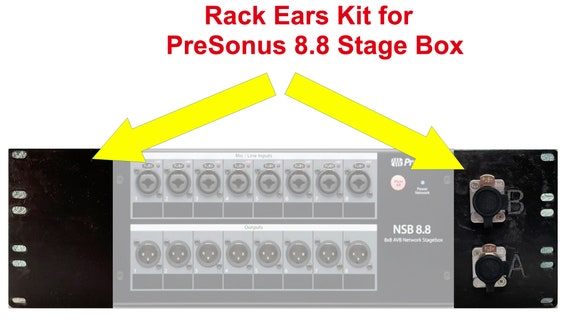 Presonus-compatible NSB 8.8 Stage Box Rack Ears Kit – 3U, PLA Plus