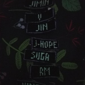 BTS Name Barrette