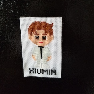 EXO Xiumin Cross Stitch Magnet