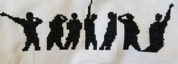 Bts Dynamite Silhouette Cross Stitch Pattern Etsy Australia
