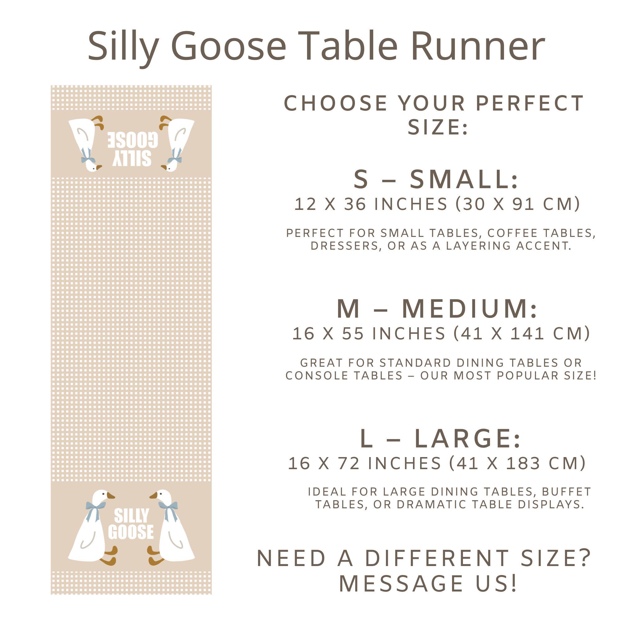 Silly Goose Baby Shower Table Runner Gingham Green Tablecloth, Baby ...