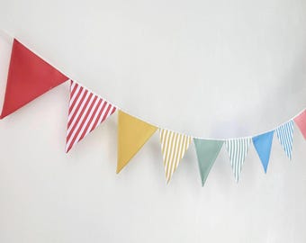 Fun To Be One Verjaardagsslinger Banner Kleurrijke Vlaggenslinger, Speelkamer Decor Kinderkamer Retro Party