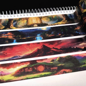 Lord of the Rings Washi Tapes Set - Shire, Rivendell, Lothlorien en Mordor - Lotr Bladwijzer