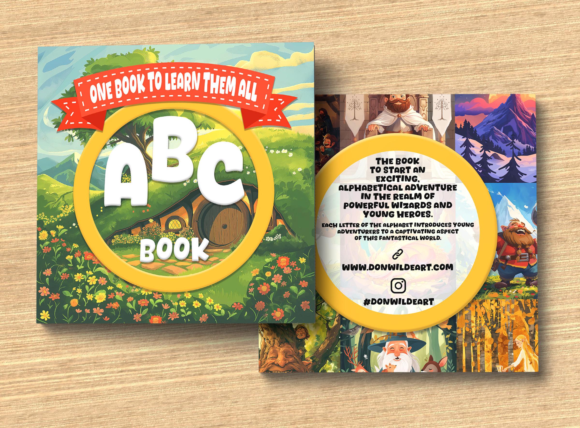 Lord of the Rings ABC Book - Baby Book inspiriert by Lotr - Fantasy Themed Babybook - 21*21 cm