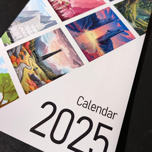 2025 The Lord Of The Rings Wall Calendar - 12"x12" With 13 Premium Images