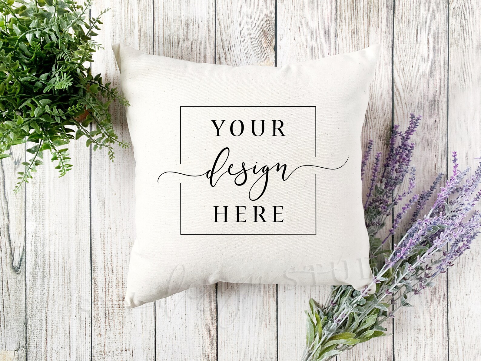 Download Spring Pillow MOCKUP Rustic Farmhouse style with purple | Etsy