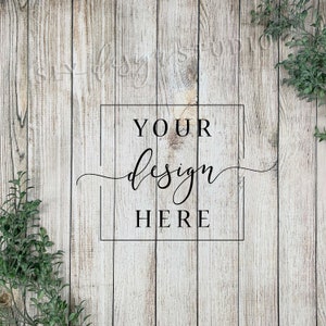 Background Mockup Photography | Neutral Rustic Themed MOCK | Plants Image | Digital Backdrop | Flat Lay | Scene Maker | Scene Creator