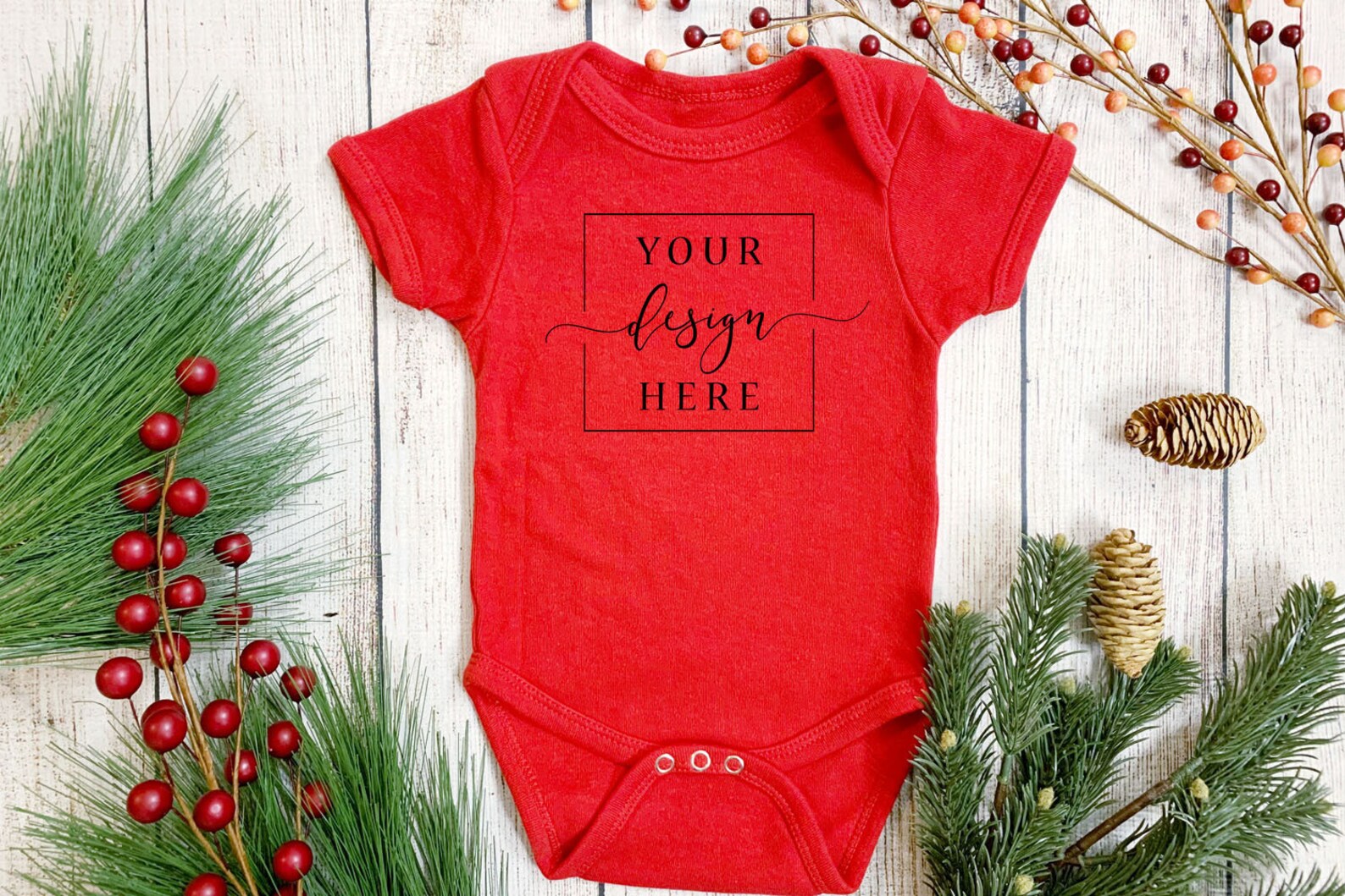 4 Image MOCKUP White Baby Onesie Mock up Red Baby Onesie Etsy