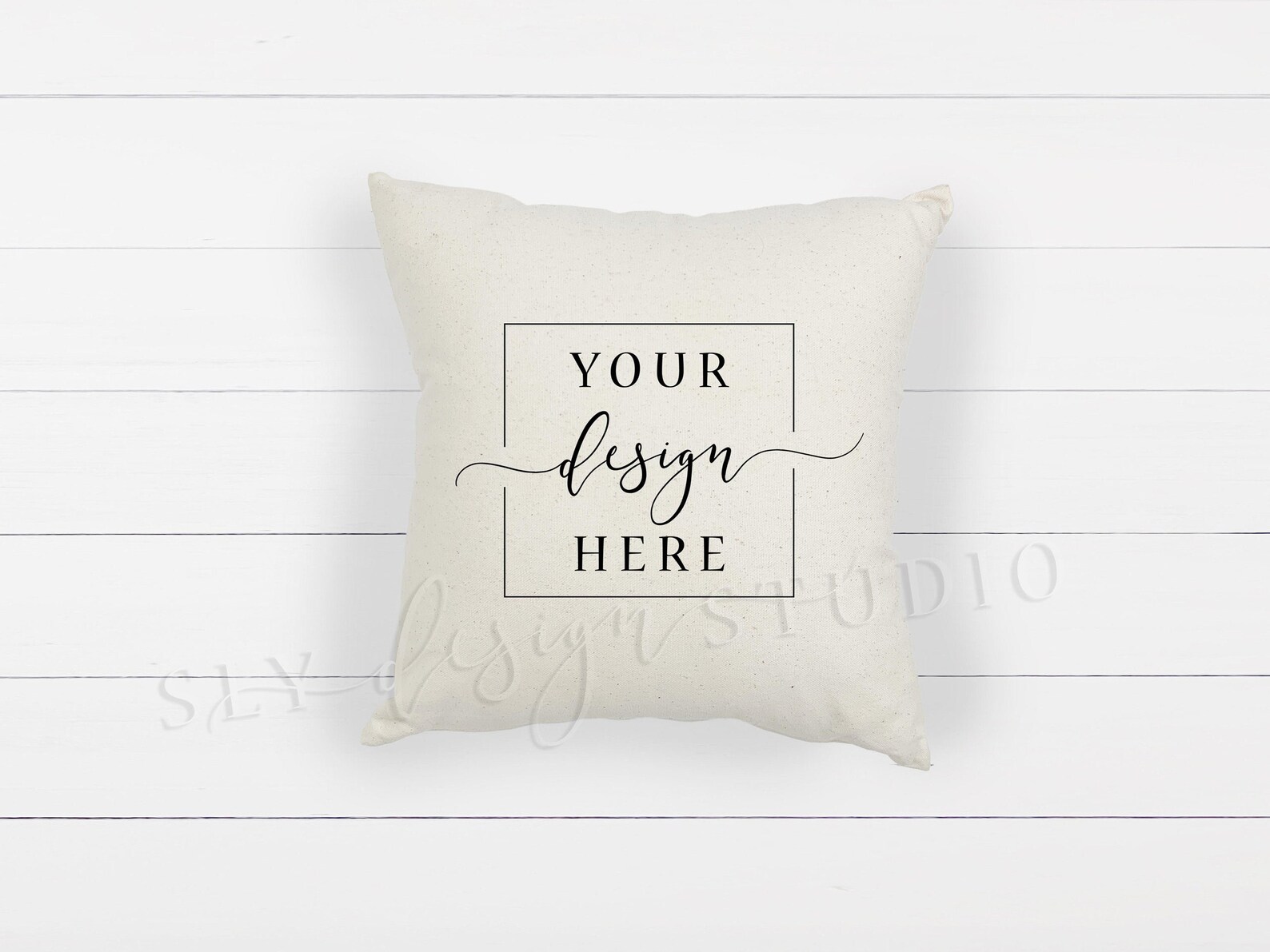 Download Neutral Square Pillow MOCKUP Rustic Farmhouse on White | Etsy