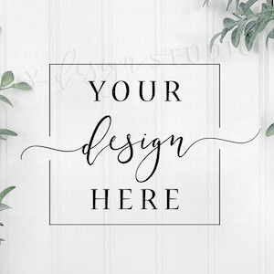 Background Mockup Photography | Neutral Themed MOCK | Plants Image | Digital Backdrop | Flat Lay | Scene Maker | Scene Creator