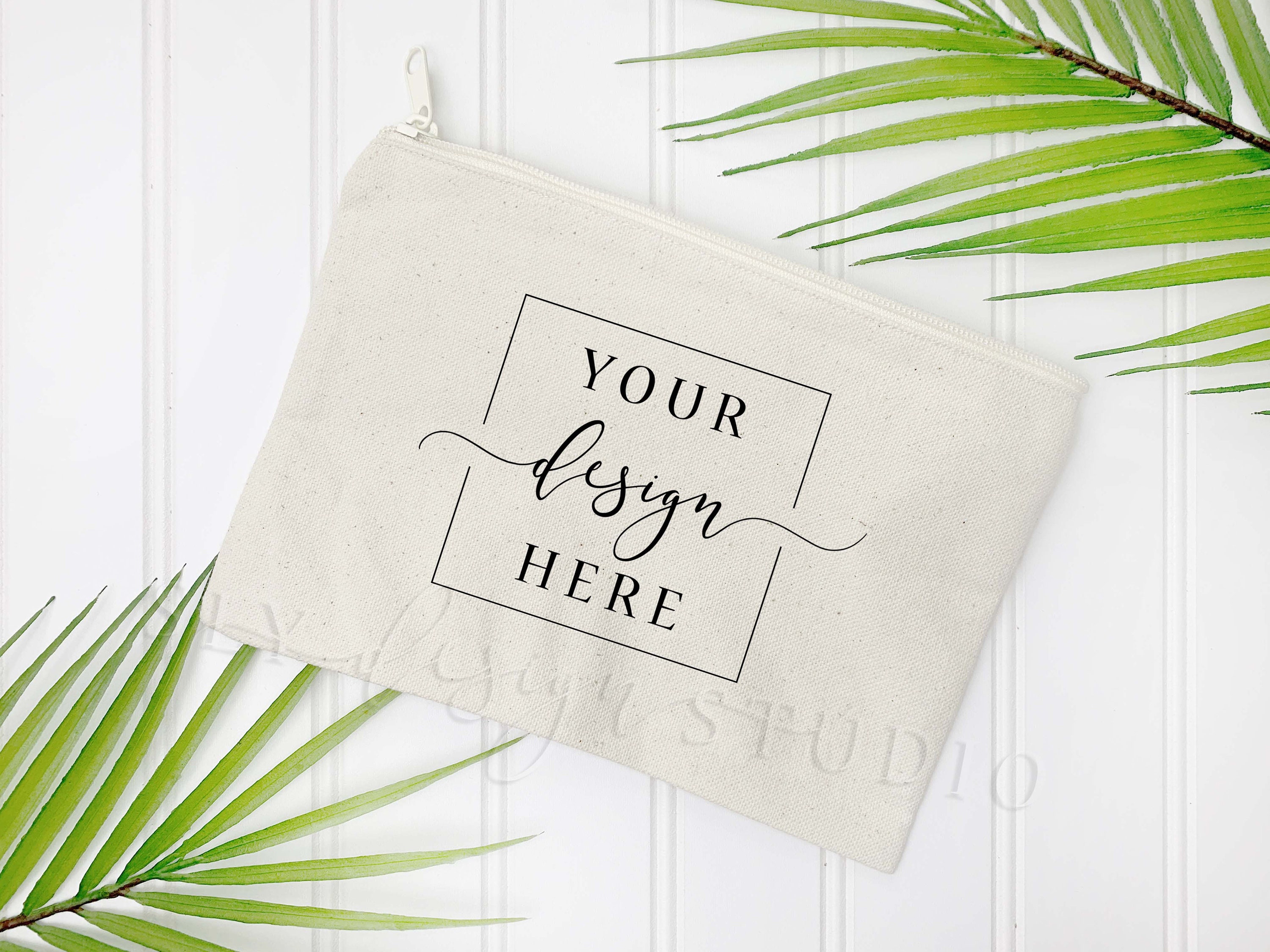Canvas Zipper Pouch MOCKUP Bundle Blank Makeup Bag Etsy