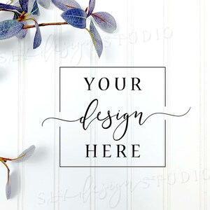 Background Mockup Photography | Neutral Themed MOCK | Plants Image | Digital Backdrop | Flat Lay | Scene Maker | Scene Creator Stock Photo