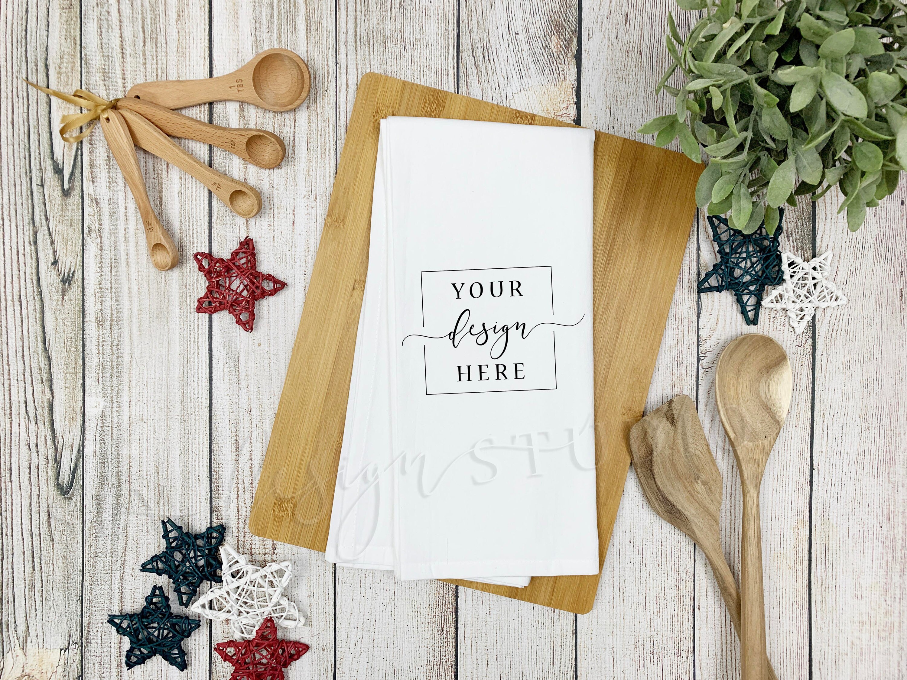 Download Fourth of July Tea Towel Mockup Flour Sack Patriotic | Etsy
