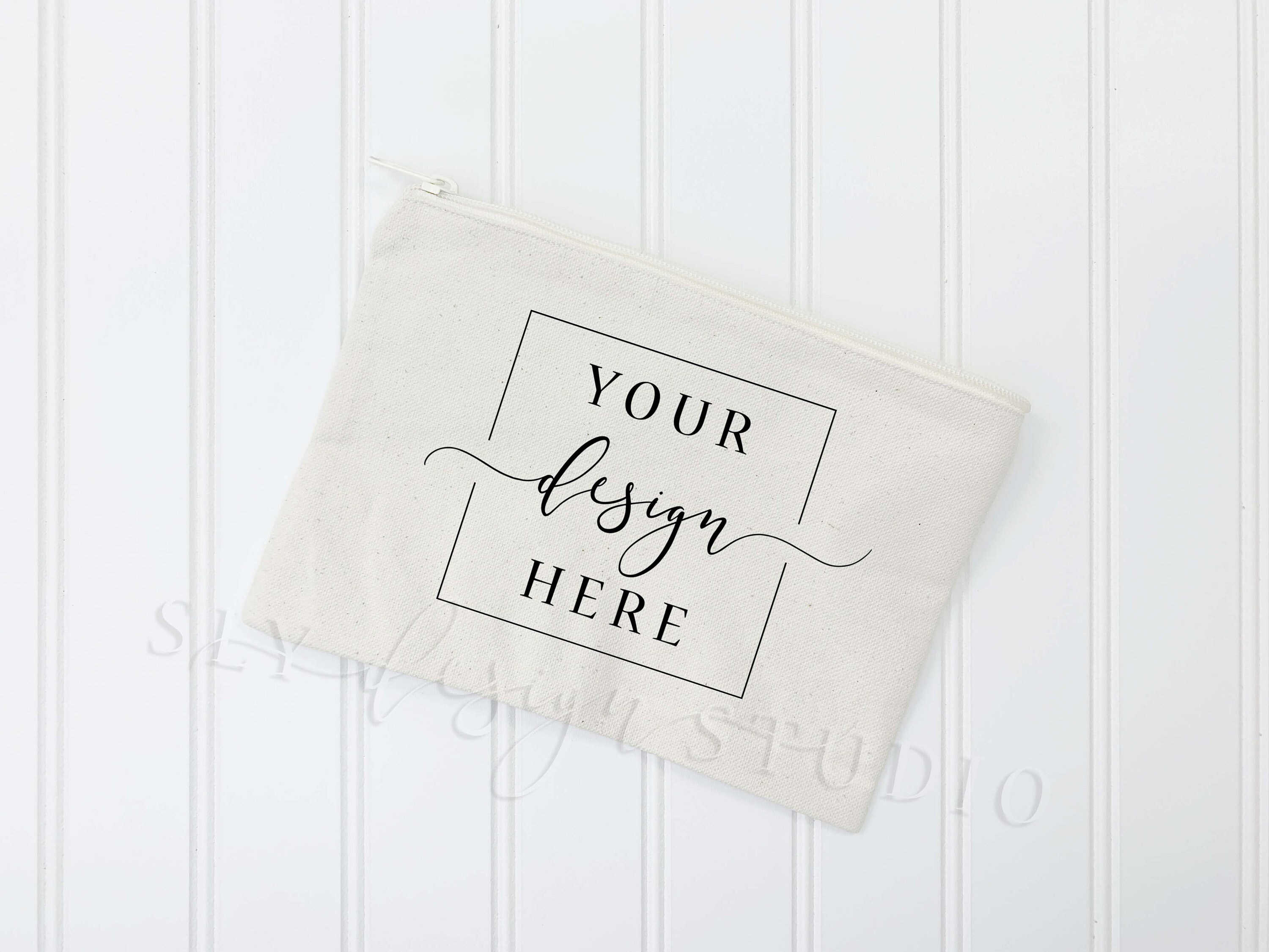Canvas Zipper Pouch MOCKUP Bundle Blank Makeup Bag Etsy