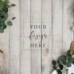 Kitchen Flatlay Mockup | Kitchen Background Flour Sack Farmhouse | Wood Tools Rustic Kitchen Sublimation Mock  Digital Flat lay