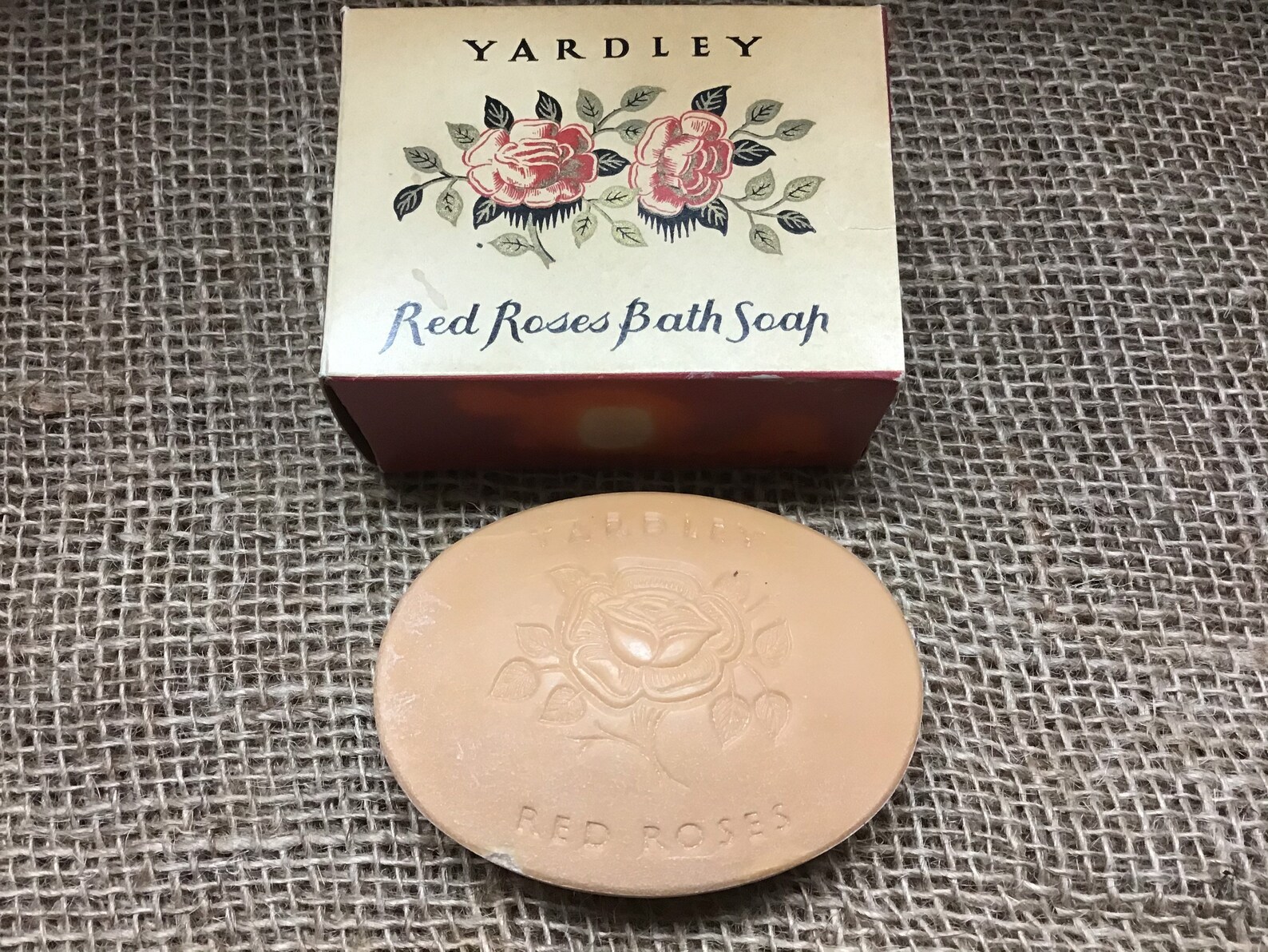 Vintage Yardley Red Rose Bar Soap Etsy UK