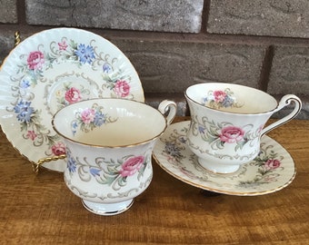 Paragon Chatelaine Footed Tea Cup & Saucer Set of 2