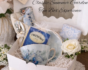 Vintage Teacup Gift Box-Curated Surprise Tea Cup & Saucer-Mother’s Day-Birthday-Bridal Shower Gift- Tea Lover Present