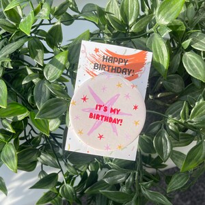 Birthday Star Pin Badge