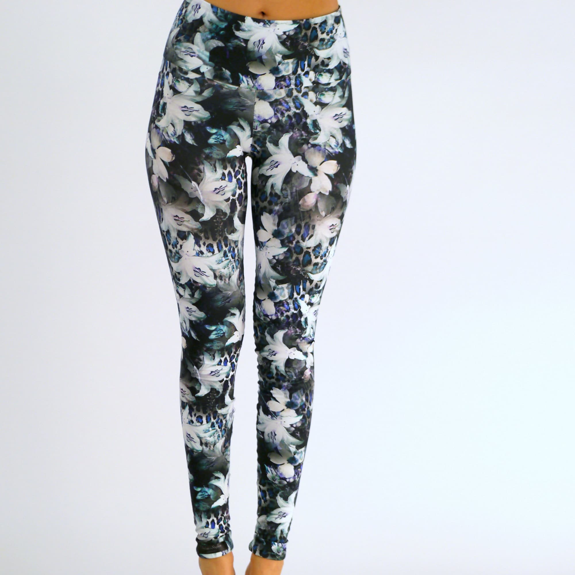 Discover Cotton leggings with floral motif