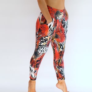 Colorful slim fit trousers made of cotton jersey