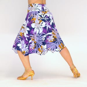 high-waisted viscose jersey skirt