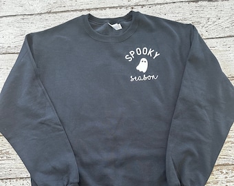 Spooky Season Sweatshirt, Ghost Sweatshirt, Halloween Shirt, Halloween Sweatshirt, Crewneck Sweatshirt, Spooky Sweatshirt, Halloween, Ghost