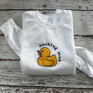 Embroidered Silly Goose Sweatshirt Silly Goose Shirt Funny Sweatshirt Embroidered Goose Crewneck
