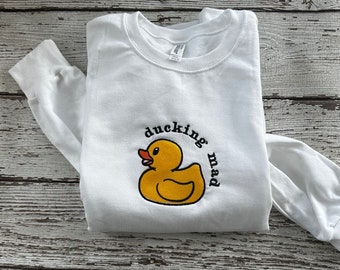 Embroidered Silly Goose Sweatshirt Silly Goose Shirt Funny Sweatshirt Embroidered Goose Crewneck