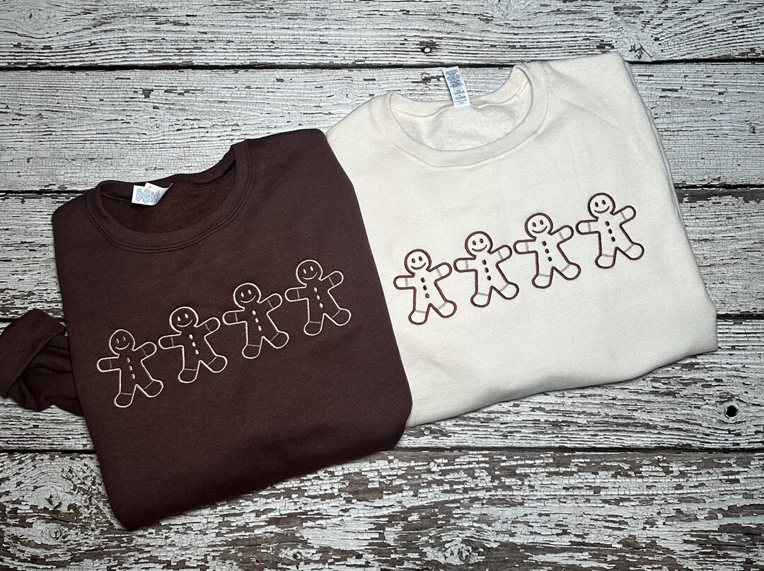 Chirstmas Gingerbread Man Print Pattern Men Pullover Hoodie