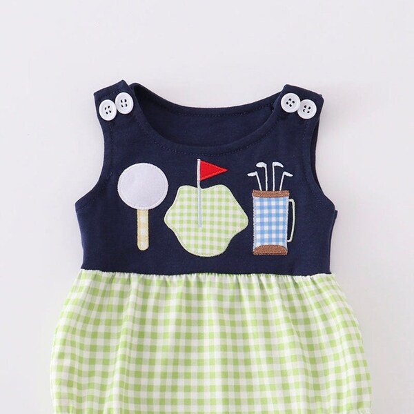 Patchwork Picnic Bubble Romper