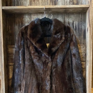 Mink Coat Light Mahogany Mink Coat, GORGEOUS Canadian Full Length 39 ...