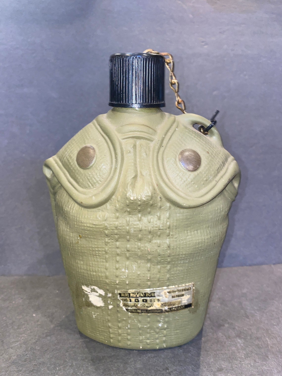 Vintage Jim Beam 1979 Canteen Decanter Collectible US Army Etsy