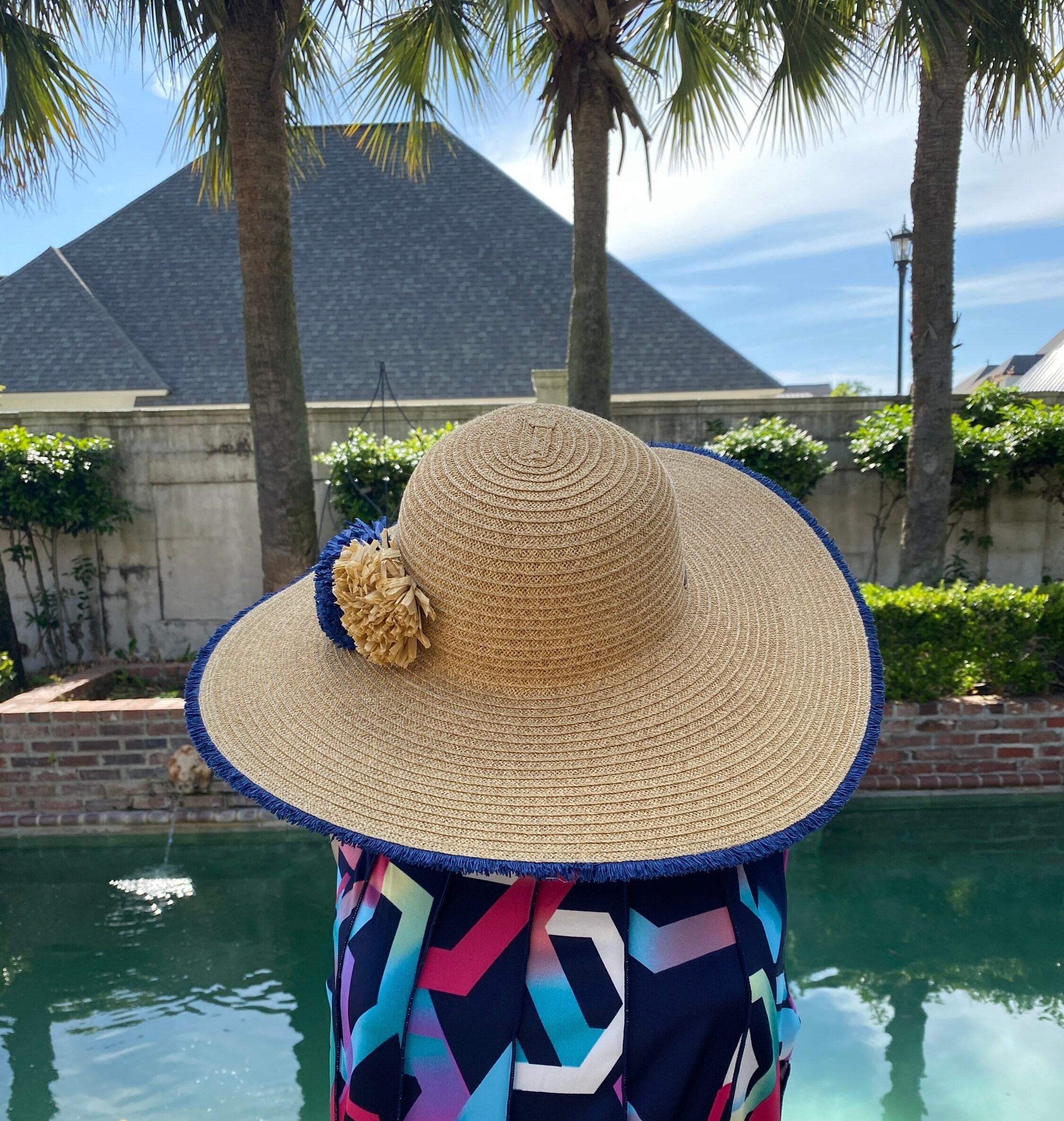 Sand Straw Hat Adjustable Tie Band 