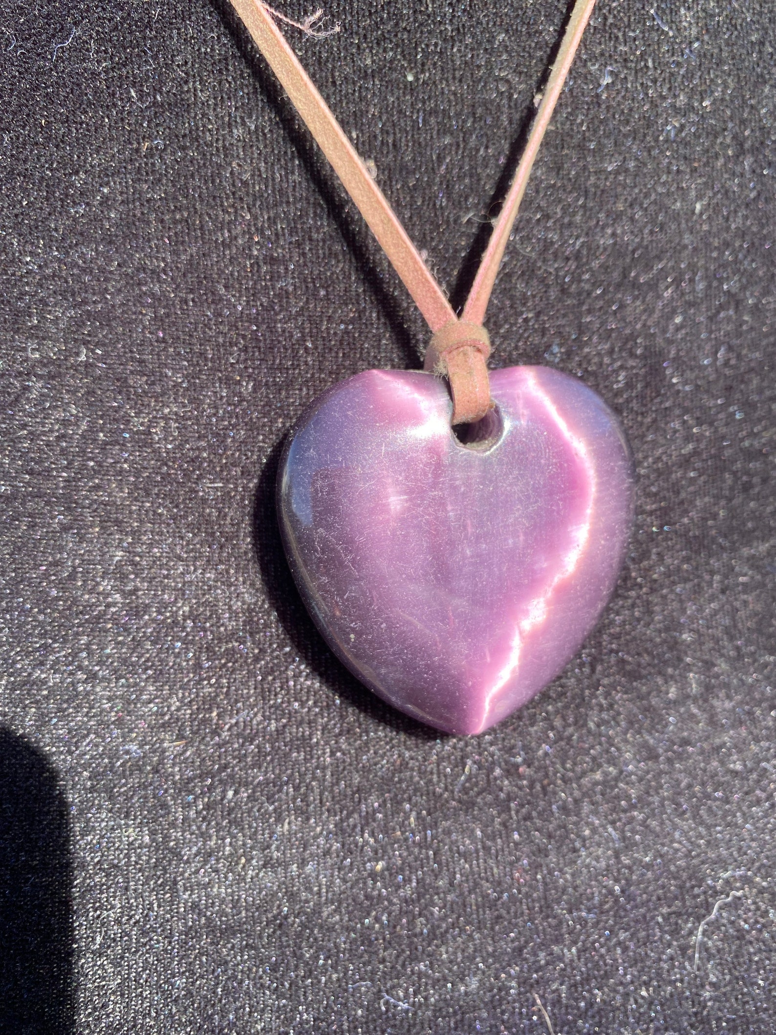 Vintage Purple Heart Necklace BEAUTIFUL Etsy