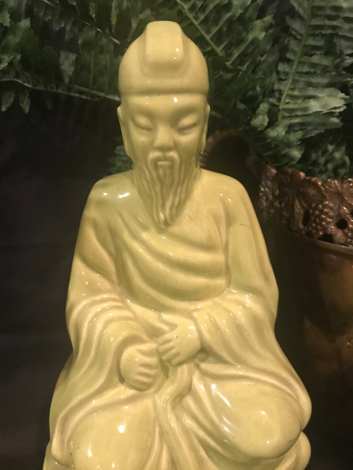 Chinese Statues Vintage Beautiful Lite Green Add to Your Etsy