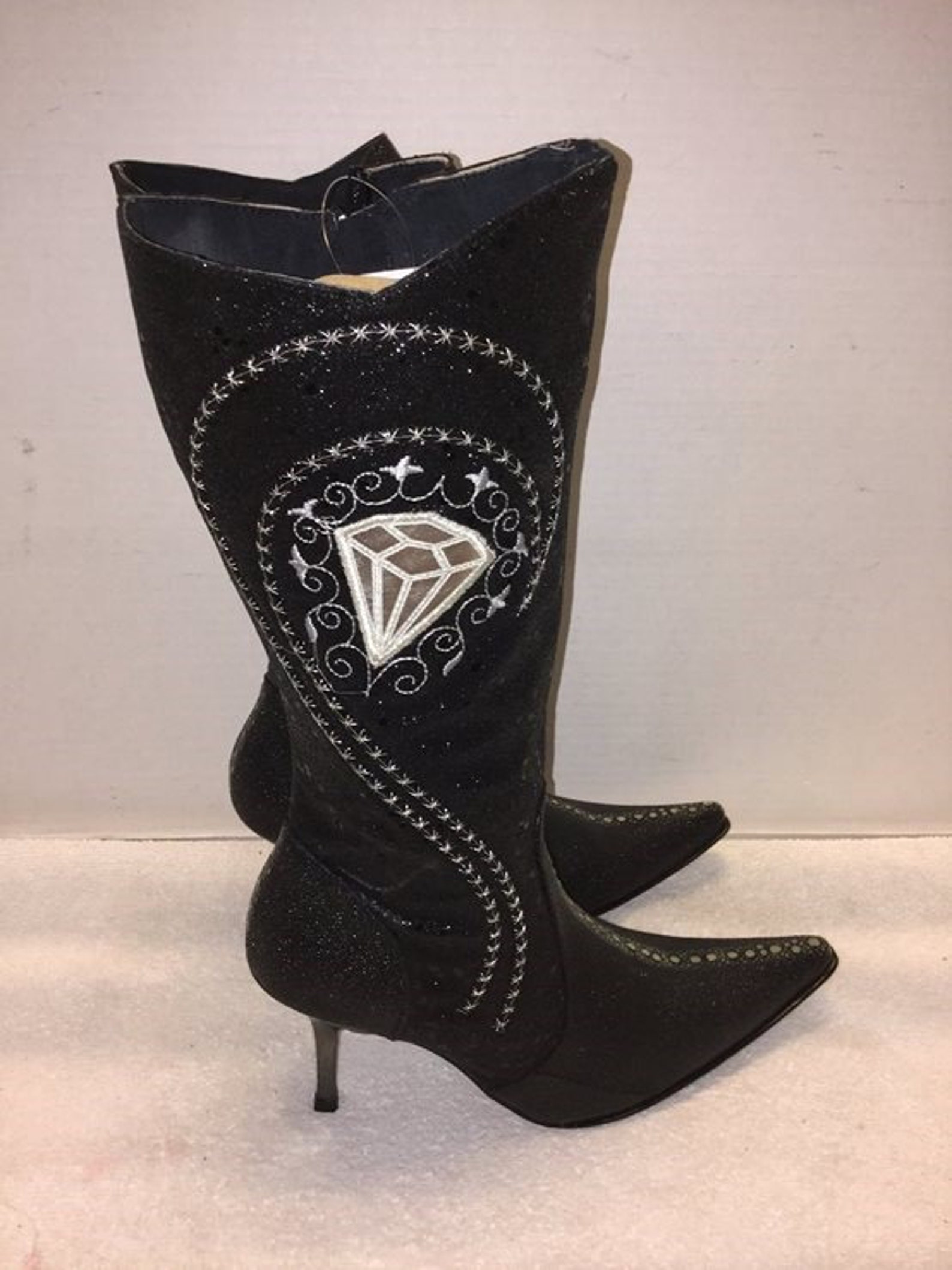 stiletto white boots